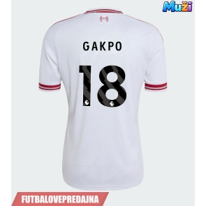 Lacne Muži Futbalové dres Liverpool Cody Gakpo #18 2026-27 Krátky Rukáv - Preč